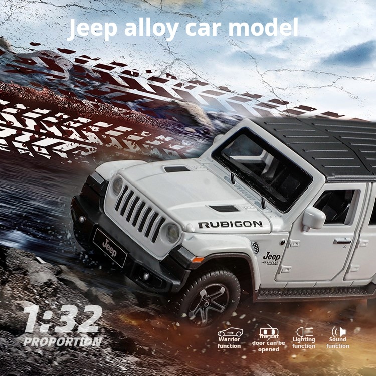 Kids Toys Jeep - 1/32 지프 랭글러 루비콘 오프로드 자동차