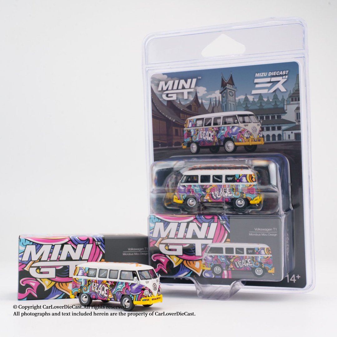 Kids Toys Usa - 미니GT 1:64 폭스바겐 T1 마이크로버스 미즈