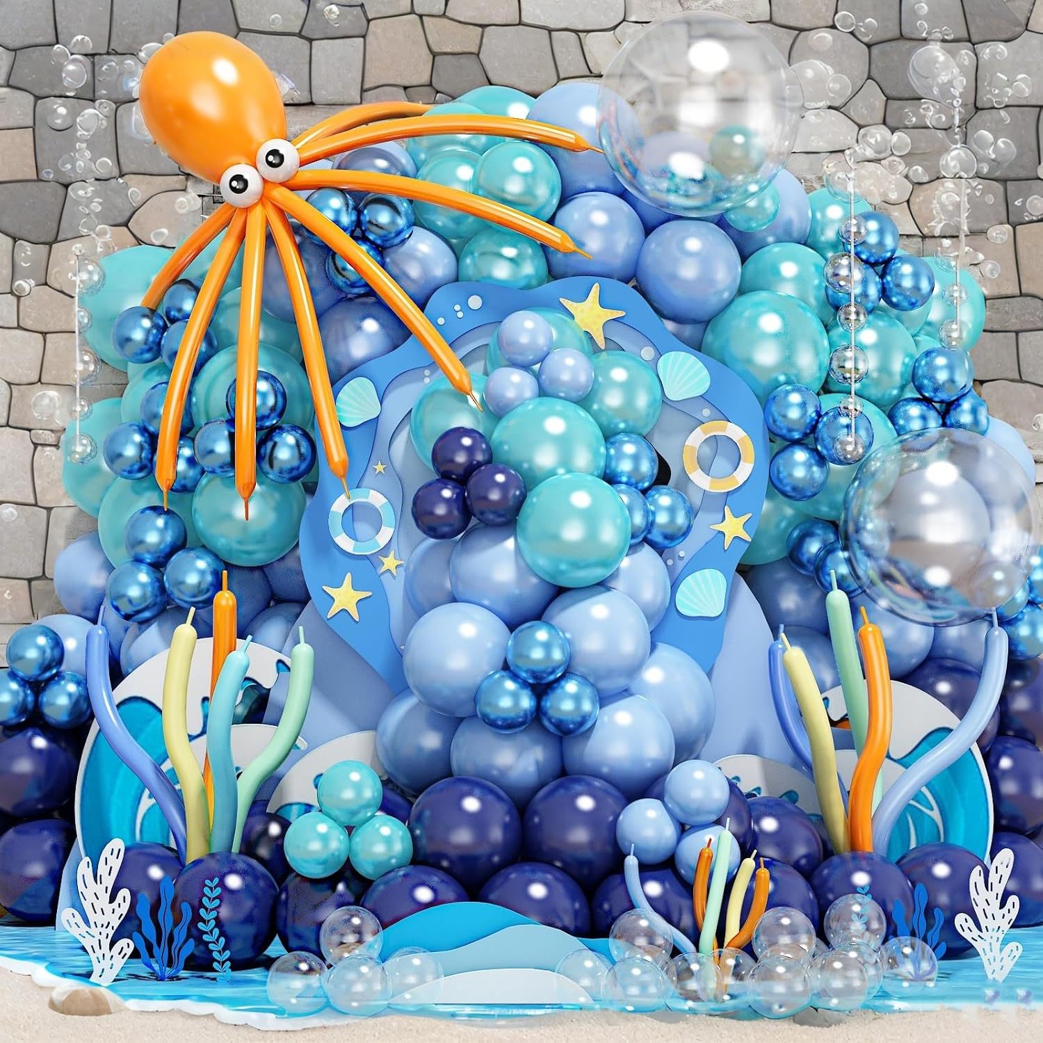 Water Balloon Set - 바다 테마 풍선 아치 세트 수중