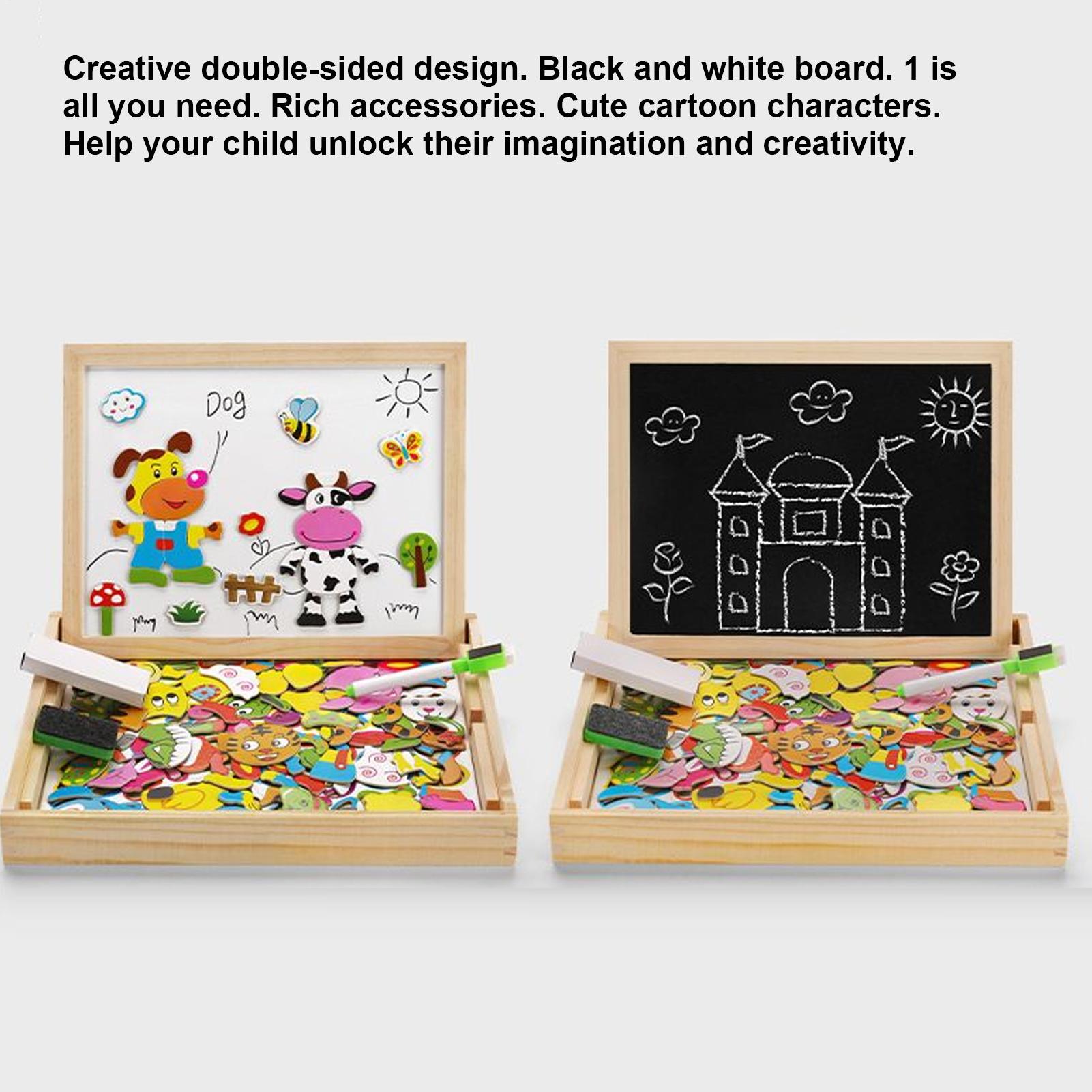 Magnetic Drawing Board - 어린이 자석 보드 나무 어린이 보드