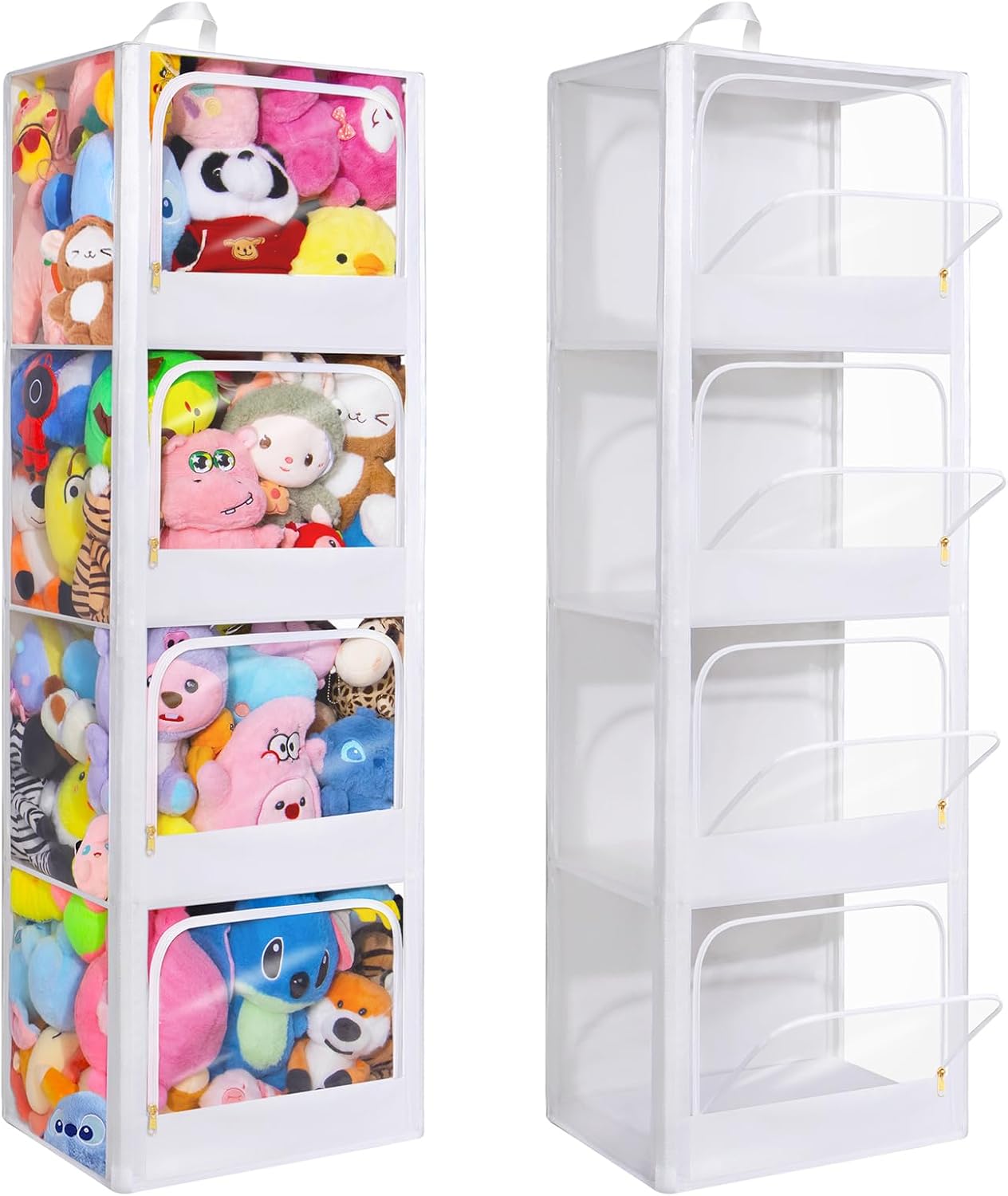 Kids' Toy - 4단 투명 지퍼 방진 플러시 장난감