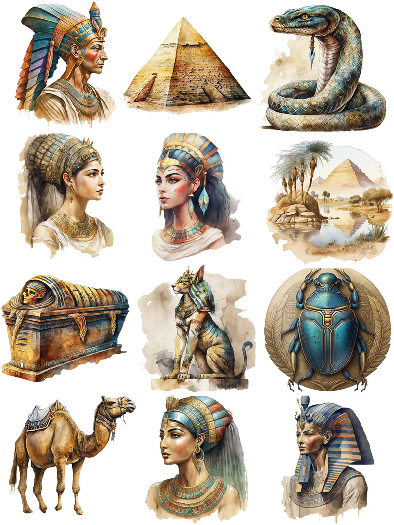 고대 이집트 스티커 공예 및 스크랩북 스티커, 어린이  - Kids Toys Egypt 리뷰 및 가격