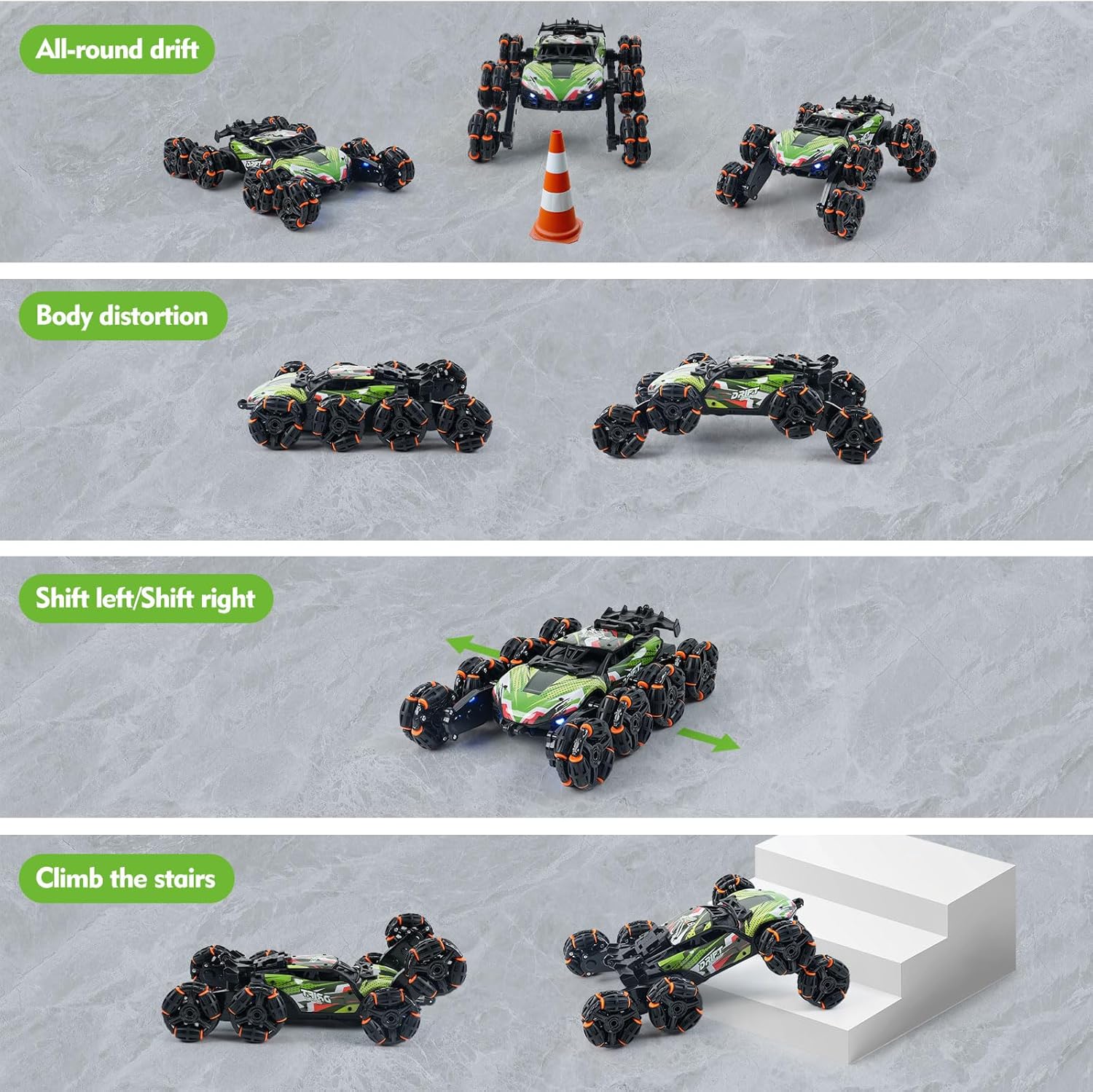 제스처 감지 RC 스턴트 자동차 (라이트, 스프레이,  - Kids Toys 10 Year Old 리뷰 및 가격