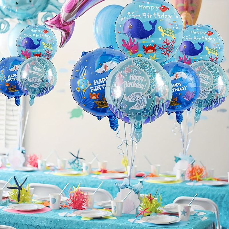 6개입 바다 테마 파티 풍선 세트, 인어, 상어, 고래 - Water Balloon Set 리뷰 및 가격