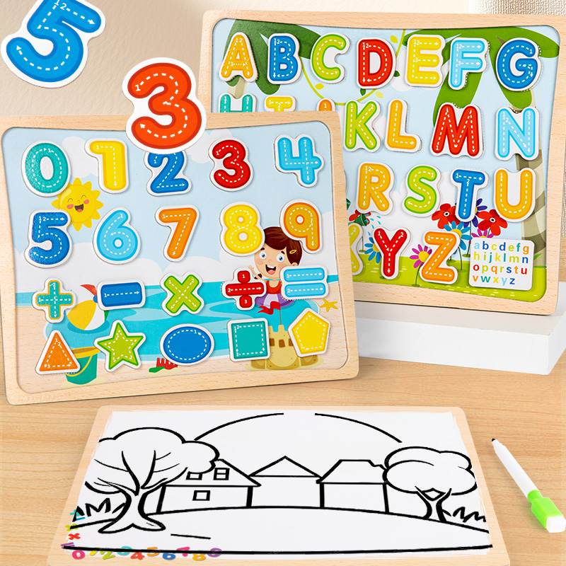 2-in-1 자석 퍼즐 보드 - 자석 퍼즐과 낙서판이  - Magnetic Drawing Board 리뷰 및 가격