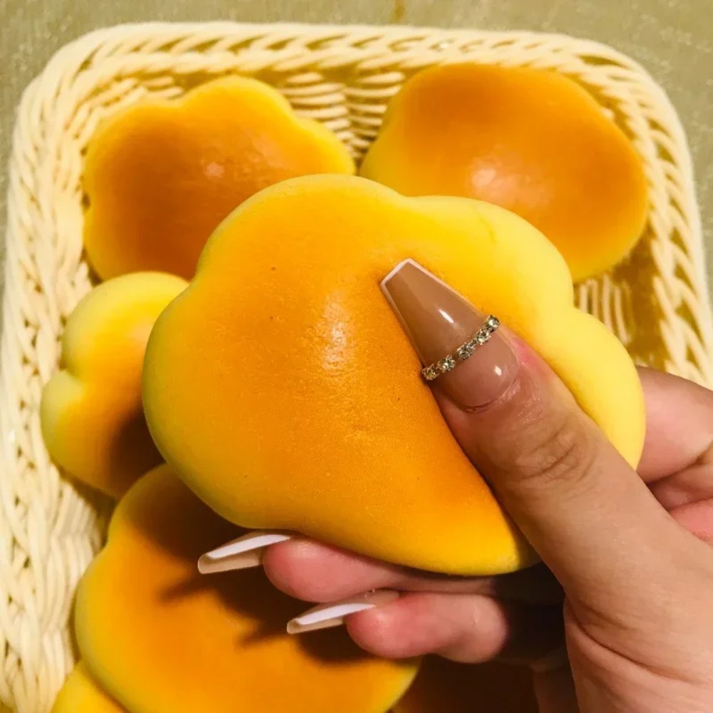말랑말랑한 카라멜 색깔 구름빵 모양 스퀴즈 장난감 스트 - Kids' Toy 리뷰 및 가격