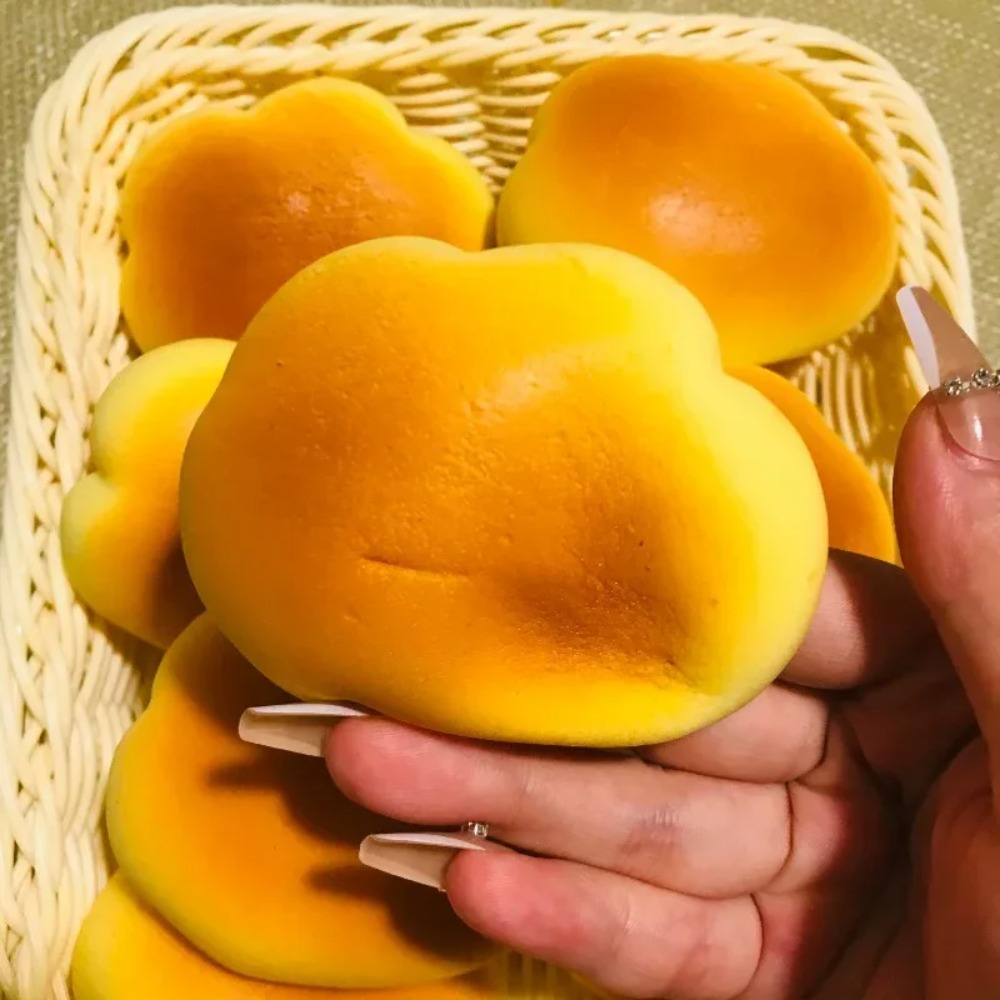 말랑말랑한 카라멜 색깔 구름빵 모양 스퀴즈 장난감 스트 - Kids' Toy 리뷰 및 가격
