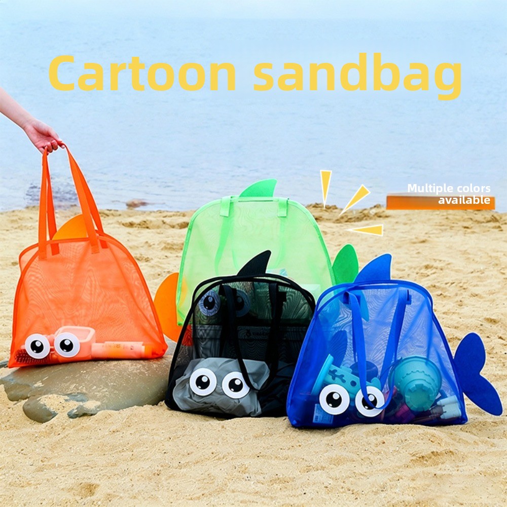 어린이용 메쉬 비치백, 화려한 만화 상어 동물 모양,  - Kids' Toy 리뷰 및 가격