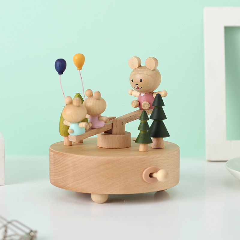 다채로운 나무 동물 뮤직 박스 30 초 사운드 홈 장식 - Kids Toys Manufacturers 리뷰 및 가격