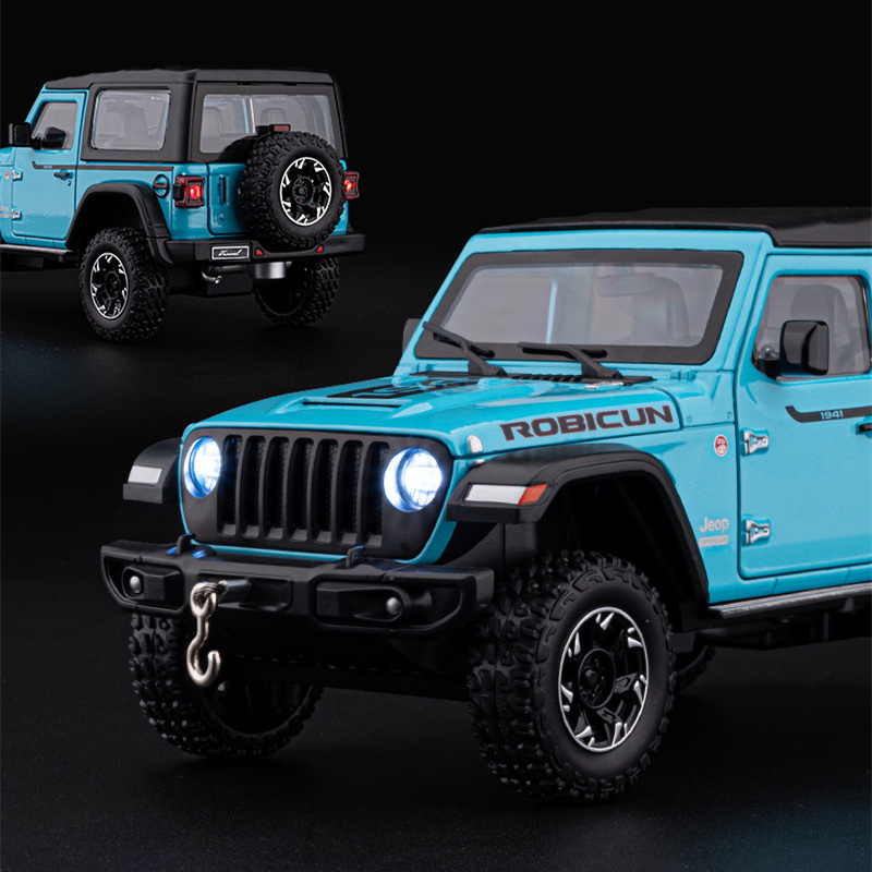1:24 지프 랭글러 루비콘 합금 자동차 모형 다이캐스 - Kids Toys Jeep 리뷰 및 가격