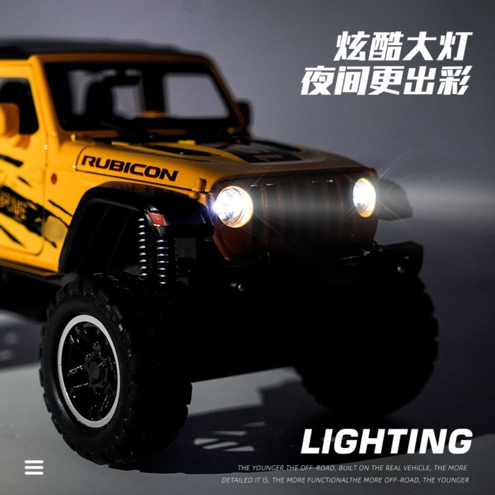 1:24 지프 빅 휠 오프로드 다이캐스트 모델, 후진  - Kids Toys Jeep 리뷰 및 가격